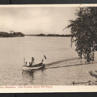 Rhodesia HG 11a Post Card The Zambezi above the Falls unused