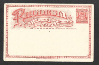 Rhodesia HG 11a Post Card Victoria Falls In Flood showing Spray Mist unused - Image 2