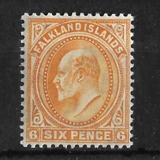 Falkland Islands 1904 EVII Six Pence SG 47 unmounted mint