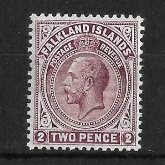 Falkland Islands 1912 GV Two Pence SG 62 unmounted mint