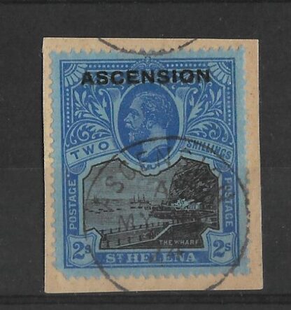 Ascension 1922 GV Two Shillings SG7 fine used