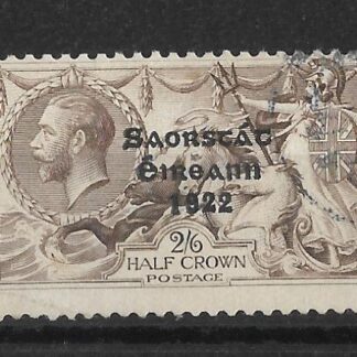 Ireland 1922 KGV Two Shillings and Six Pence Seahorse SG 64aa fine used