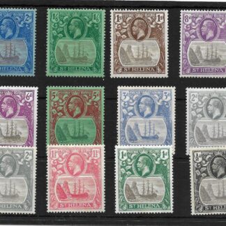 St Helena 1922 GV Ships Halfpenny to Two Shillings SG 97/108 mint