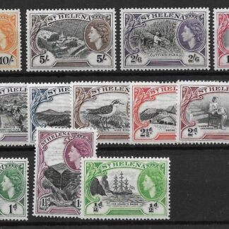 St Helena 1953 QEII Halfpenny to Ten Shillings SG 153/165 unmounted mint