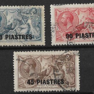 Levant 1921 GV Seahorses SG 48/50 used