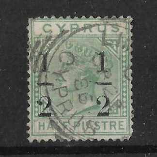 Cyprus QV 1886 overprint with large 2 to right SG 29d fine used