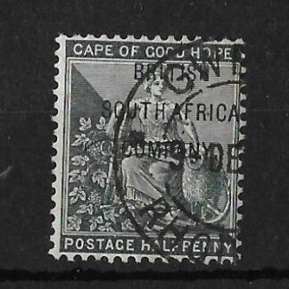 Rhodesia 1896 Halfpenny Cape overprint with GWELO (DC) postmark