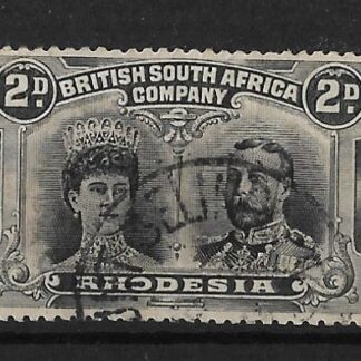 Rhodesia Double Head Two Penny with MOUNT SELINDA (SC) postmark