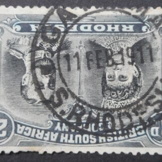 Rhodesia Double Head Two Pence with GATOOMA (DC) postmark
