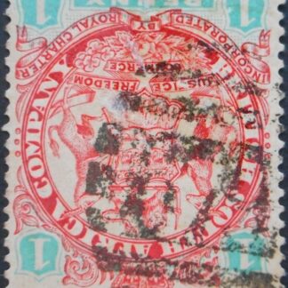 Rhodesia 1896 One Penny with Barred Oval 679 postmark