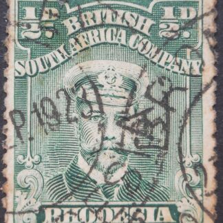 Rhodesia Admiral Halfpenny with BROMLEY (DC) postmark