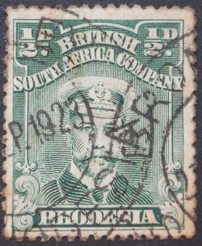 Rhodesia Admiral Halfpenny with BROMLEY (DC) postmark