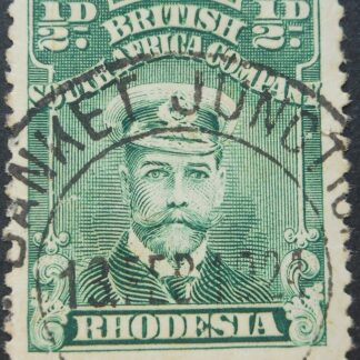 Rhodesia Admiral Halfpenny with BANKET JUNCTION (DC) postmark