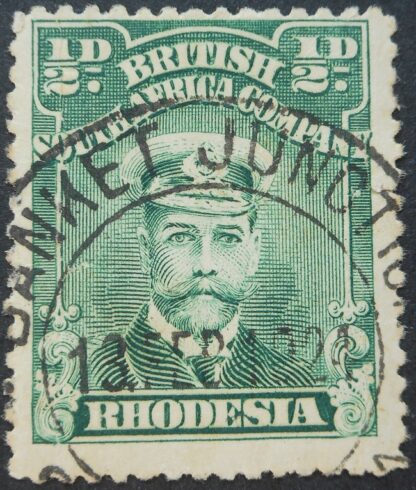 Rhodesia Admiral Halfpenny with BANKET JUNCTION (DC) postmark