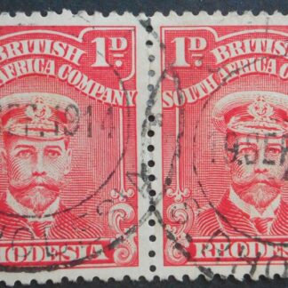 Rhodesia Admiral One Penny pair with GWAAI (DC) postmark