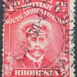 Rhodesia Admiral One Penny with BULAWAYO STATION (DC) postmark