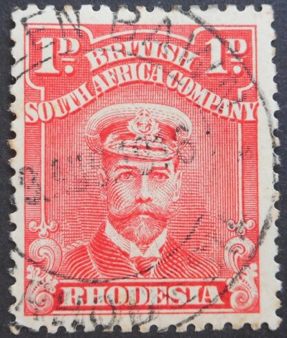 Rhodesia Admiral One Penny with COLLEEN BAWN (DC) postmark