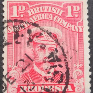 Rhodesia Admiral One Penny with HARTLEY Month Day (SC) postmark