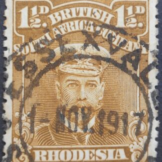 Rhodesia Admiral One and a Halfpence with ESSEXVALE (DC) postmark