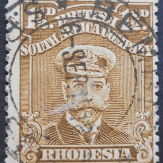 Rhodesia Admiral One and a Halfpence with BEMBESI (DC) postmark