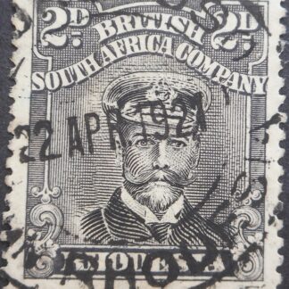 Rhodesia Admiral Die IIIB Two Pence with MPOROKOSO (DC) postmark