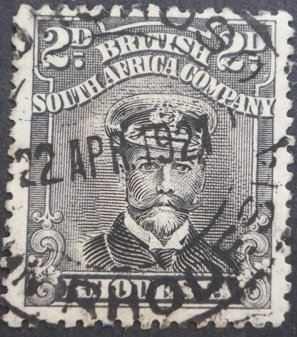Rhodesia Admiral Die IIIB Two Pence with MPOROKOSO (DC) postmark
