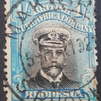 Rhodesia Admiral Die IIIB One Shilling with MAKWIRO (DC) postmark