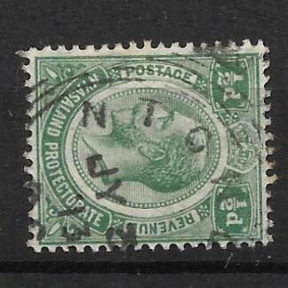 Nyasaland 1913 GV Halfpenny with NTONDWE Type 6r postmark