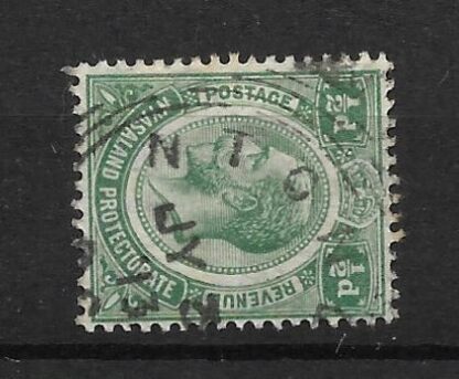 Nyasaland 1913 GV Halfpenny with NTONDWE Type 6r postmark