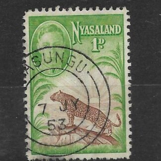 Nyasaland GVI One Penny with Kasungu postmark