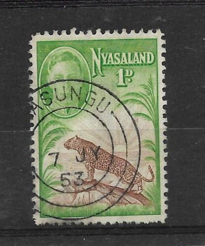 Nyasaland GVI One Penny with Kasungu postmark