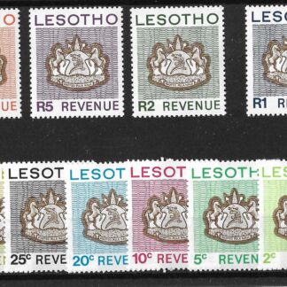 Lesotho 1972 Revenue set Barefoot 14/24 unmounted mint