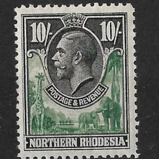 Northern Rhodesia 1925 GV Ten Shillings SG 16 mint