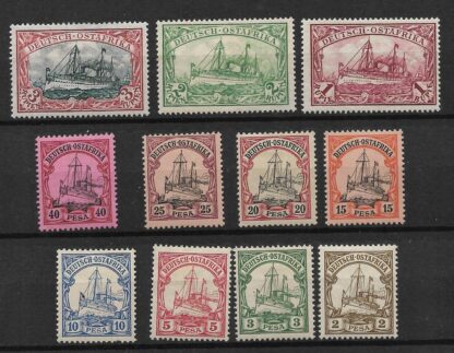German East Africa 1901 Three Pesa to Three Rupien Michel 11/21 mint