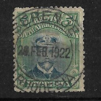 Rhodesia Admiral Die IIIB Five Shillings with SERENJE (DC) postmark