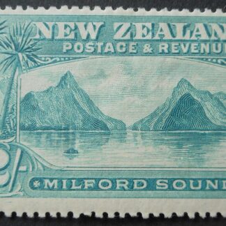 New Zealand 1898 Two Shillings (Milford Sound) p14 no wmk SG 258 mint