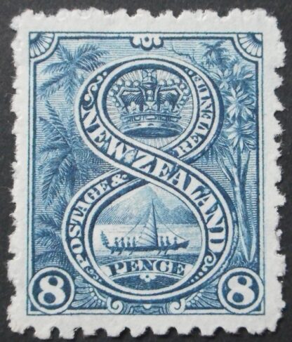 New Zealand 1903 Eight Pence p11 SG 313a mint