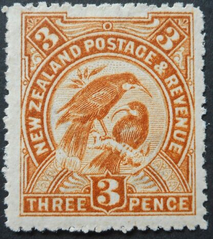 New Zealand 1906 Three Pence p14 SG 321b mint
