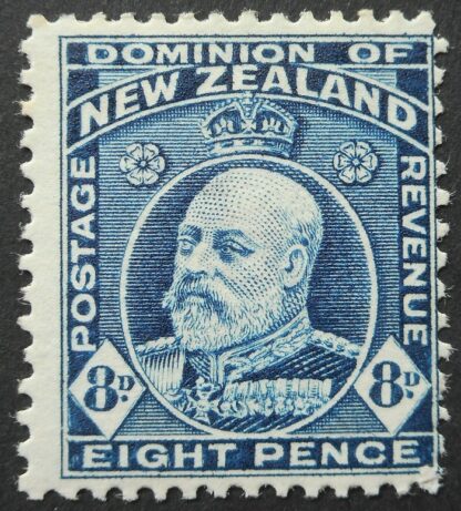 New Zealand 1916 EVII Eight Pence SG 404b mint