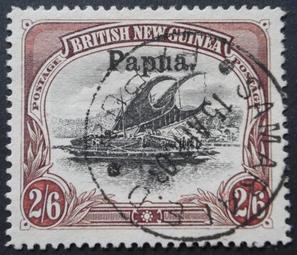 Papua 1906 Two Shillings and Six Pence large overprint SG 20 used