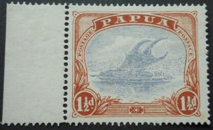 Papua 1925 One and a Halfpence with Postace flaw SG 95d unmounted mint