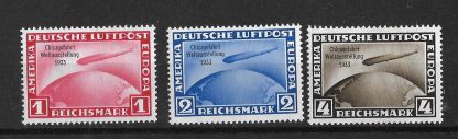 Germany 1933 Chicago World Flight SG 510/512 mounted mint