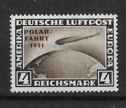 Germany 1931 Polar Flight Four Mark SG 471 mounted mint