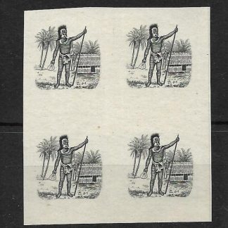 Cook Islands Rarotonga 1924 Two and a Halfpence Plate proof of vignette SG 82