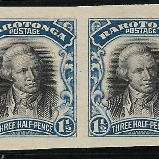 Cook Islands Rarotonga 1920 One and Halfpence plate proof pair SG 72 u/mint