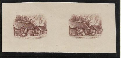 Penrhyn Island 1920 Four Pence Plate Proof of vignette in issued colours SG 36
