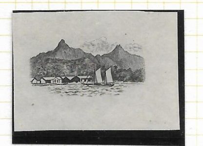 Niue 1925 Four Pence Plate Proof of vignette in issued colours SG 47 mint no gum