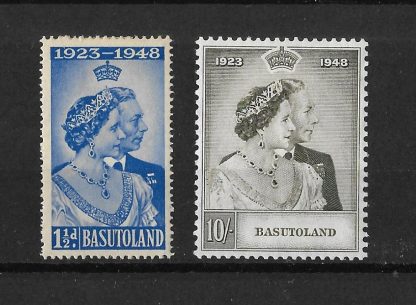 Basutoland 1949 GVI Silver Wedding set SG 36/37 mint