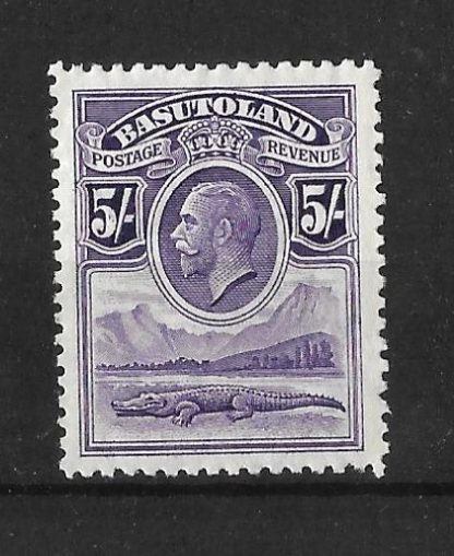 Basutoland 1933 GV Five Shillings SG 9 mint