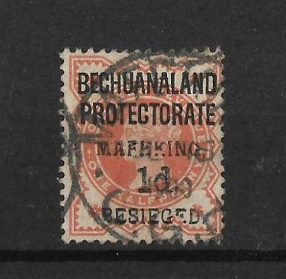 South Africa Mafeking Besieged 1900 QV One Penny on Half Pence SG 6 fine used